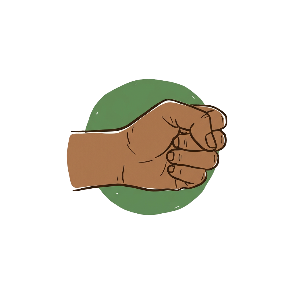 vegetables portion gesture: one fist